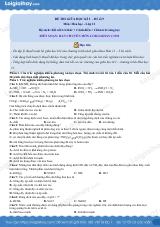 Đề thi giữa kì 1 Hóa 11 Chân trời sáng tạo - Đề số 9